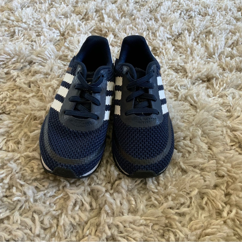 adidas Kids Navy and White Sneakers